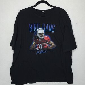 Bird Gang Larry Fitzgerald 11 AZ Cardinals Black T-Shirt Size XXL Measures 54